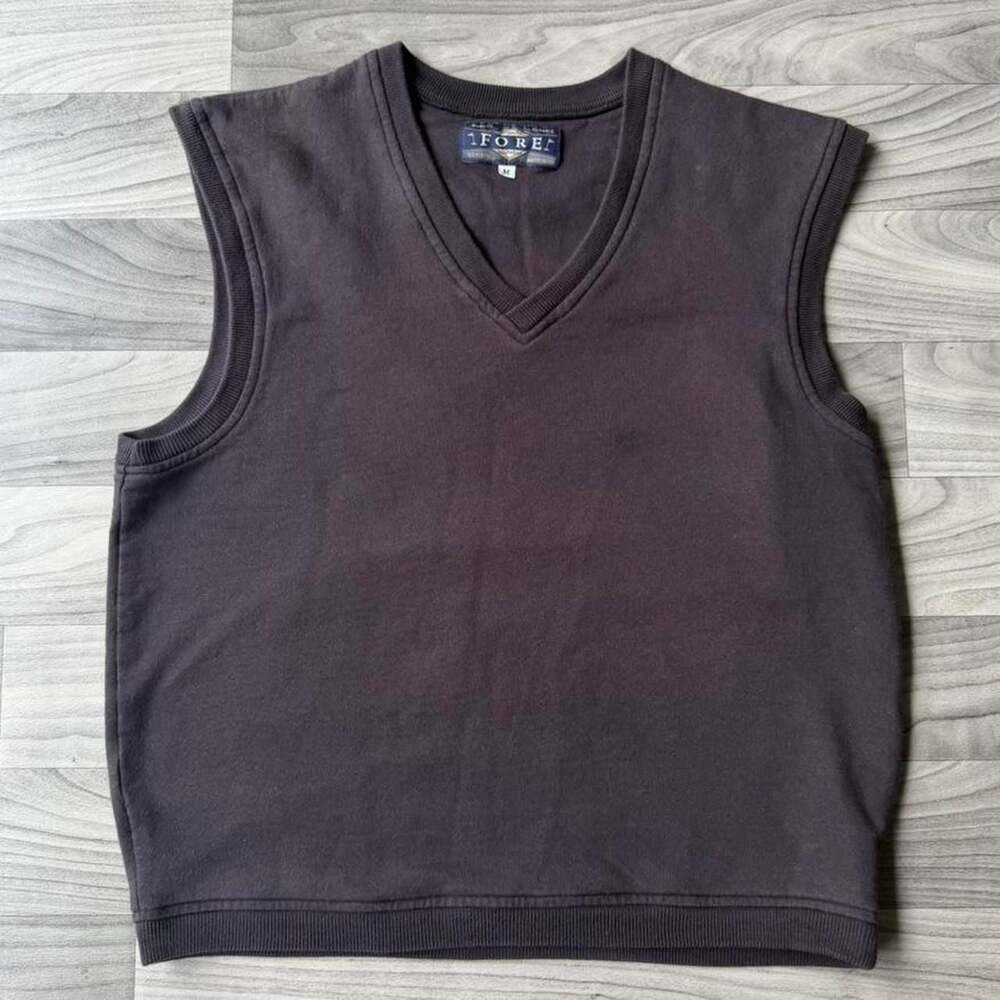 Vintage Fore Golf Y2K Black V-Neck Sweater Vest